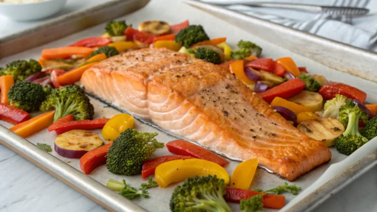 Sheet Pan Salmon with Veggies: Weeknight Legend Status