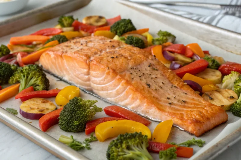 Sheet Pan Salmon with Veggies: Weeknight Legend Status