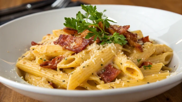Penne alla Carbonara That Breaks the Internet (And Your Diet)