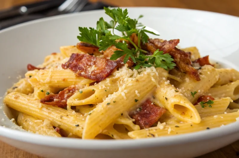 Penne alla Carbonara That Breaks the Internet (And Your Diet)
