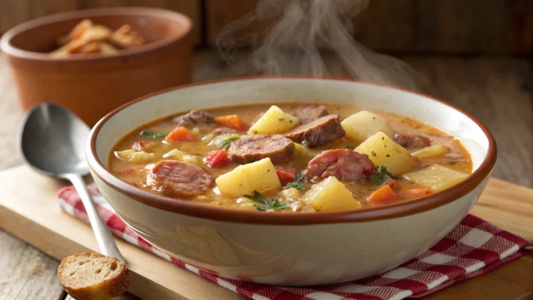 Rustic Potato & Sausage Soup: Cozy Flavor, Zero Fuss