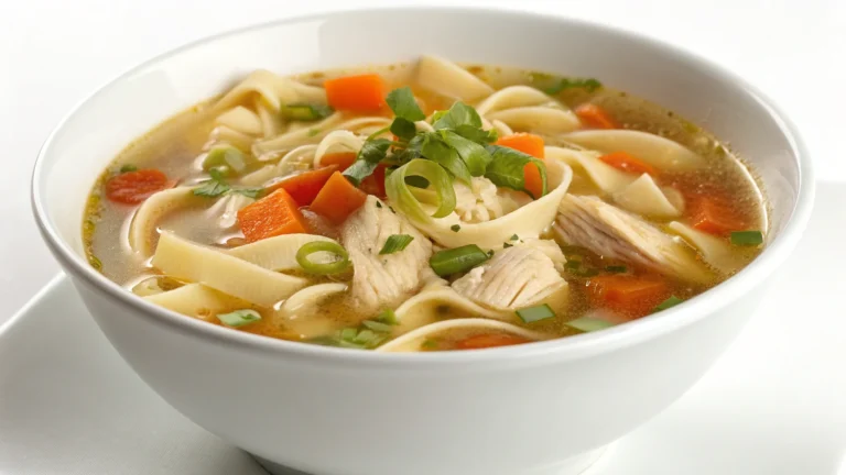 Homemade Egg Noodle Soup with Chicken: Cozy Magic in a Bowl