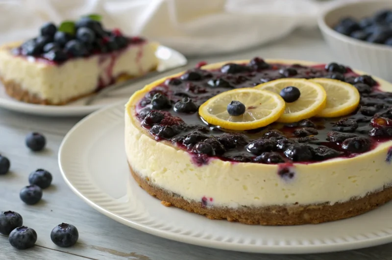 Blueberry Lemon Ricotta Cheesecake: Sunshine in Every Slice