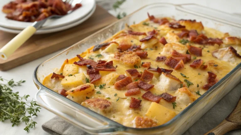 Cheesy Chicken Potato Casserole with Bacon: Weeknight Gold