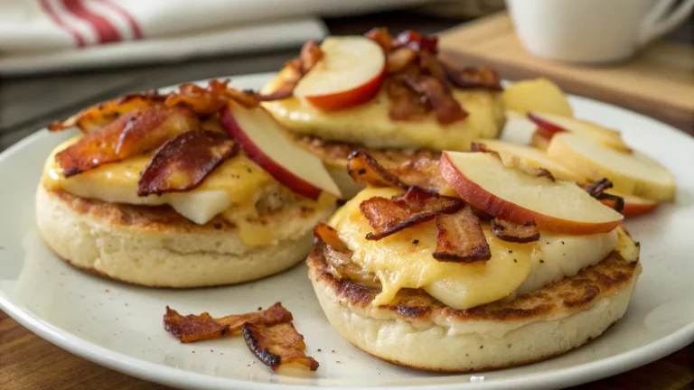 Apple Bacon Cheese English Muffins: The 10-Min Brunch Flex