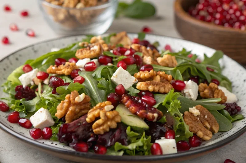 Pomegranate & Walnut Christmas Salad: The Festive Crunch You’ll Crave