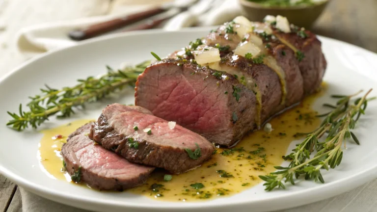 Garlic Butter Venison Tenderloin: Seared, Juicy, Unforgettable