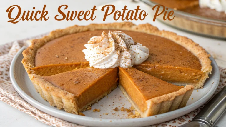 Quick Sweet Potato Pie That Wins Every Holiday Table