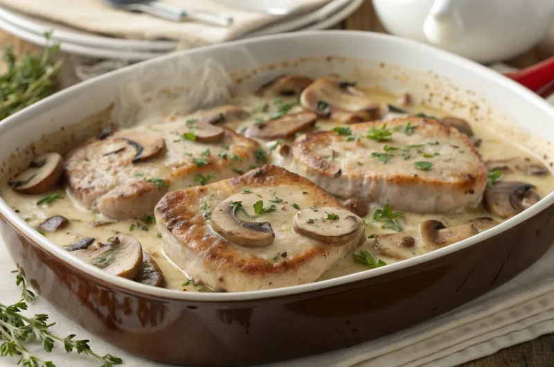 Cream of Mushroom Pork Chop Casserole: Weeknight Gold