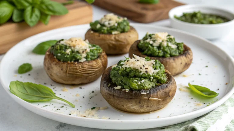 Pesto Stuffed Mushrooms That Disappear in Minutes