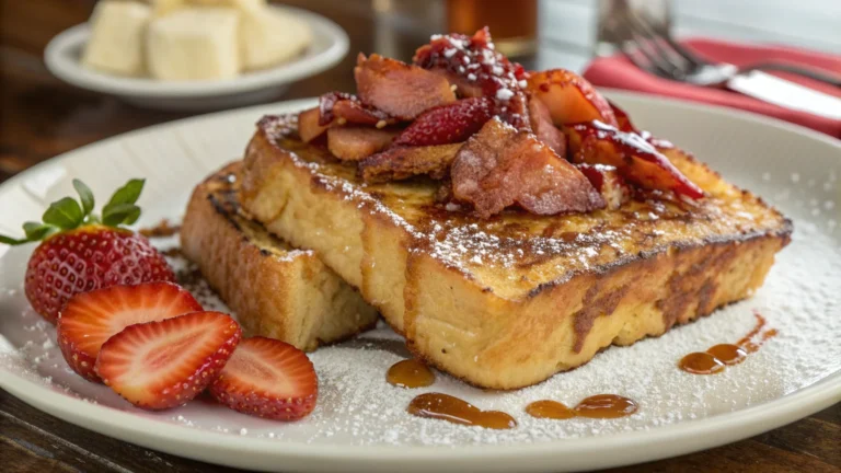 Hawaiian Roll French Toast with Bacon: Brunch Gold