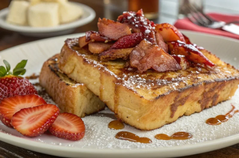Hawaiian Roll French Toast with Bacon: Brunch Gold
