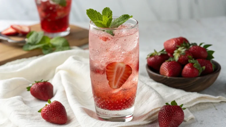 Homemade Strawberry Italian Soda That Tastes Like Summer