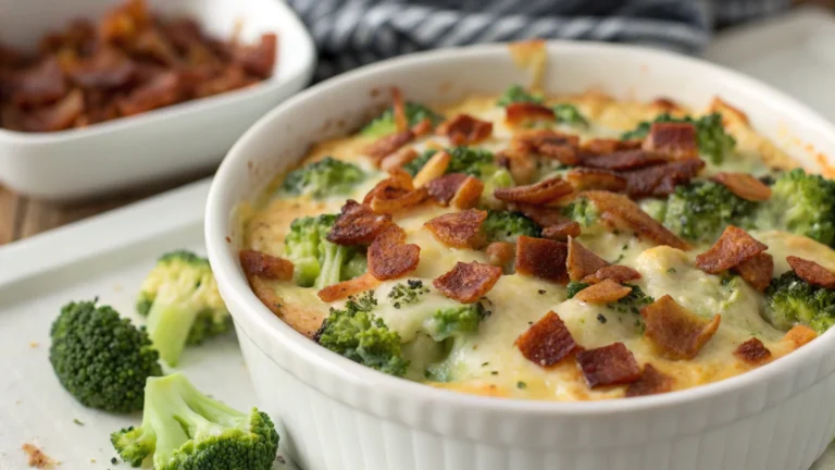 Keto Cheesy Broccoli Bacon Dip Recipe