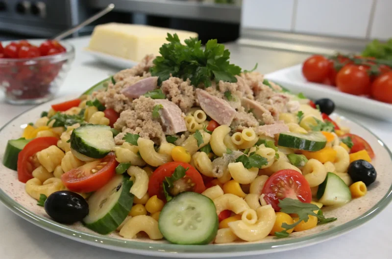 Macaroni Salad with Tuna & Veggies: The Weeknight Crowd-Pleaser