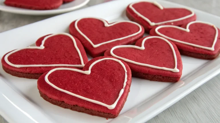 Heart-Shaped Red Velvet Cookies That Practically Flirt Back