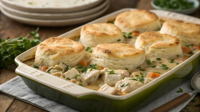 Classic Chicken and Biscuit Casserole: Cozy Comfort, Zero Fuss