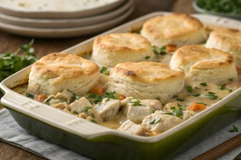 Classic Chicken and Biscuit Casserole: Cozy Comfort, Zero Fuss