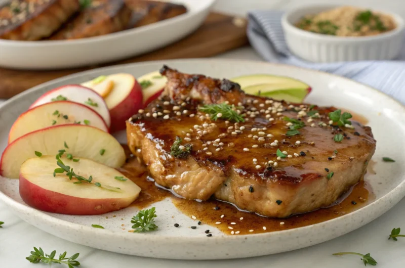 Skillet Apple Glazed Pork Chops: Sweet Heat in 20