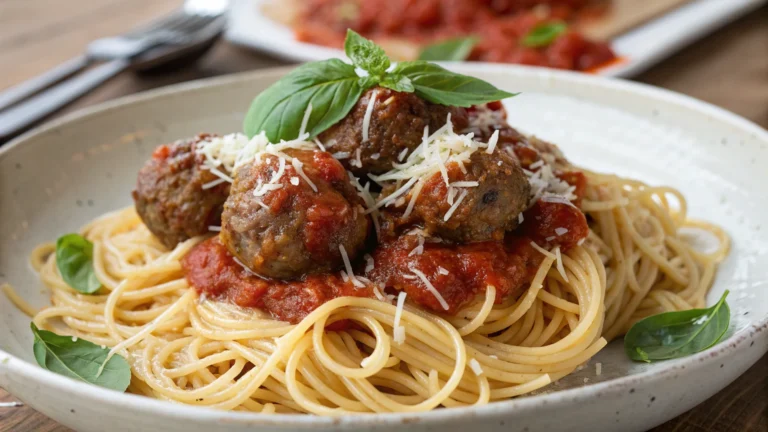 Spaghetti with Beef Meatballs: The Weeknight Legend