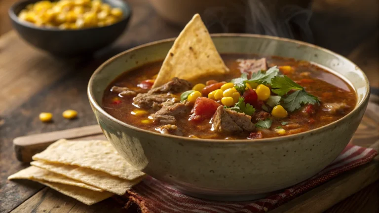 Minced Pork & Sweetcorn Tortilla Soup: A Bowl You’ll Crave Twice