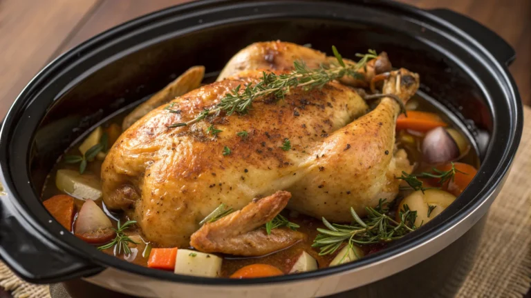 Crockpot Whole Chicken Dinner: Set It, Flex It, Feast