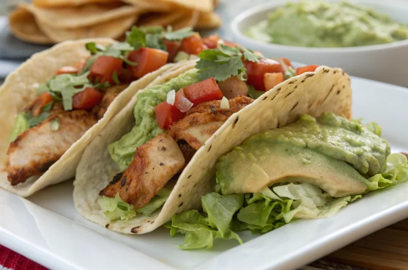 Rotisserie Chicken Tacos with Avocado Cream: Weeknight Gold