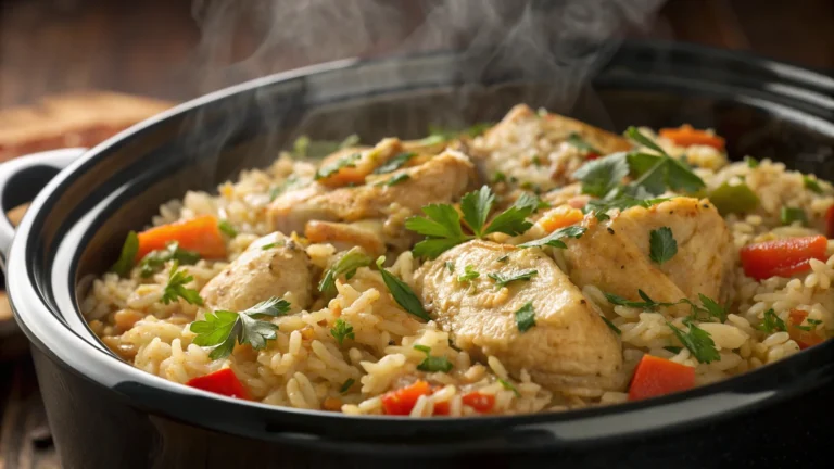 Crockpot Chicken and Rice: Weeknight Magic in One Pot