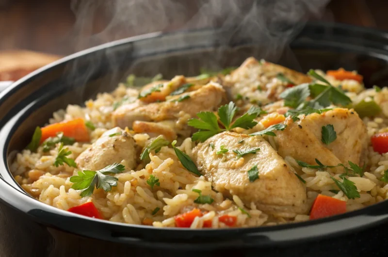 Crockpot Chicken and Rice: Weeknight Magic in One Pot
