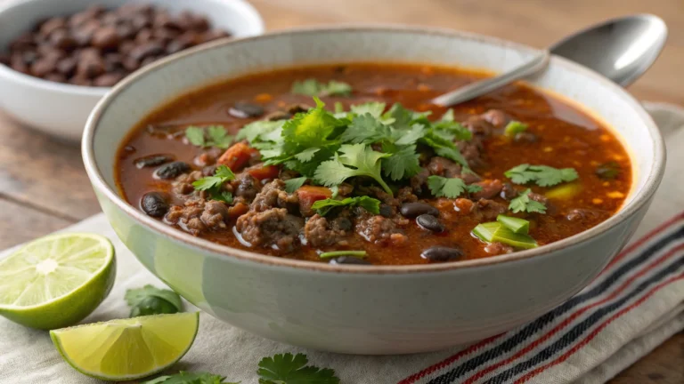 Hearty Beef Mince & Black Bean Soup: Bold Flavor, Zero Fuss
