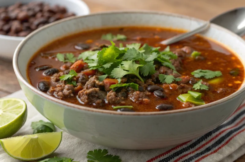 Hearty Beef Mince & Black Bean Soup: Bold Flavor, Zero Fuss