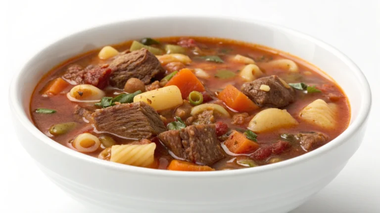 Slow-Cooker Beef Minestrone Soup That Practically Cooks Itself