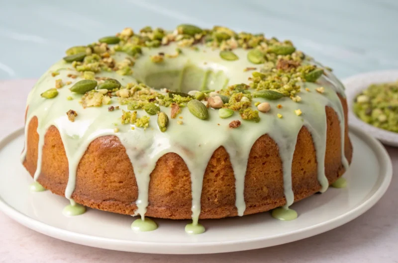 Glazed Pistachio Pound Cake with Cream Cheese Icing: Your New Flex