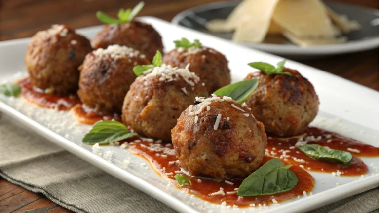 Oven-Baked Italian Meatballs That Practically Sauce Themselves