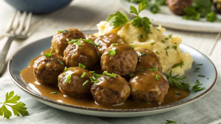Classic Swedish Meatballs with Gravy: Cozy, Creamy, Unstoppable