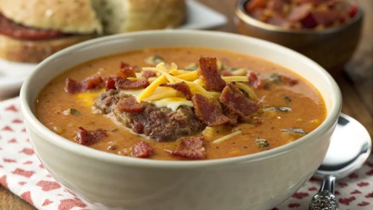 Bacon Cheeseburger Soup Recipe