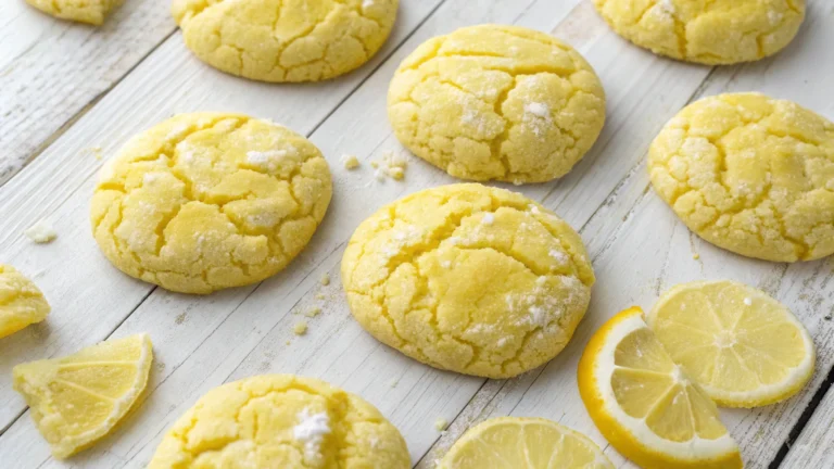 Soft & Chewy Lemon Crinkle Cookies: Zesty Bliss, Zero Fuss