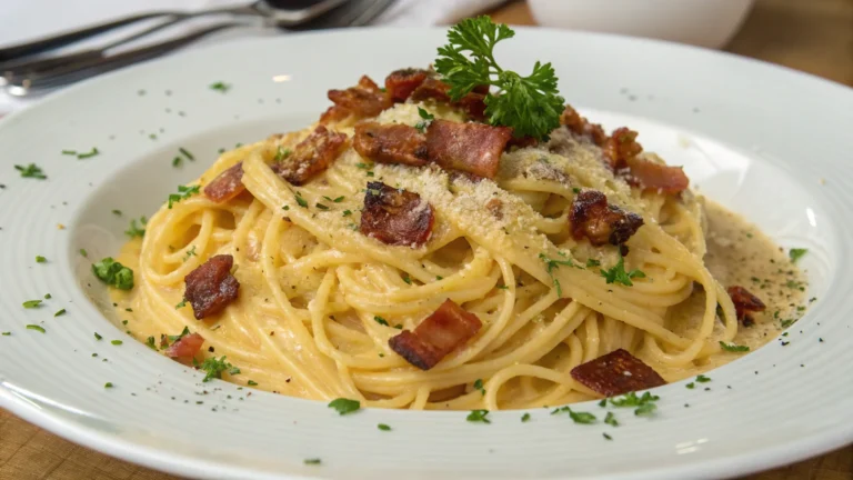 Traditional Spaghetti Carbonara: Creamy, Cheesy, No Cream Needed