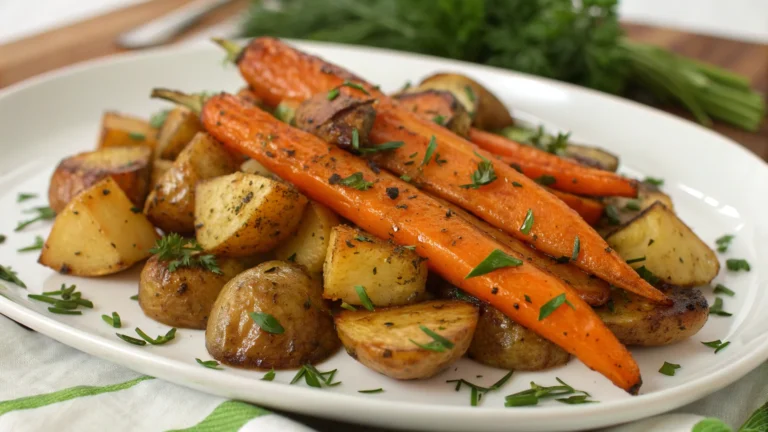Herb Roasted Carrots & Potatoes: Crispy, Cozy, Craveable