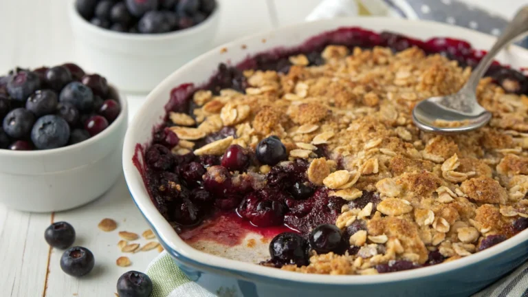 Blueberry Cobbler with Oat Topping: Crispy, Juicy, Unforgettable