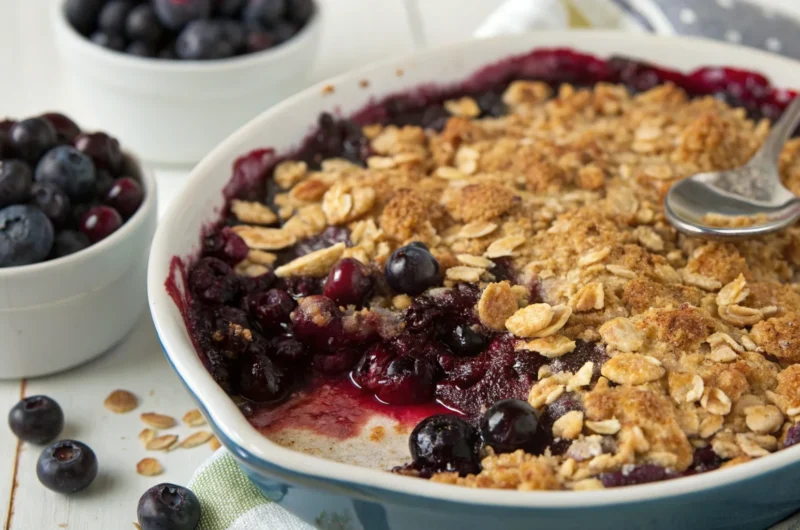 Blueberry Cobbler with Oat Topping: Crispy, Juicy, Unforgettable