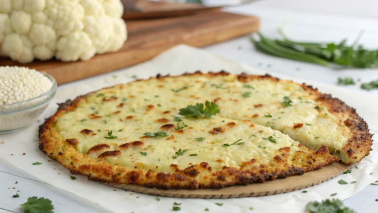 Cauliflower Pizza Crust That Actually Gets Crispy