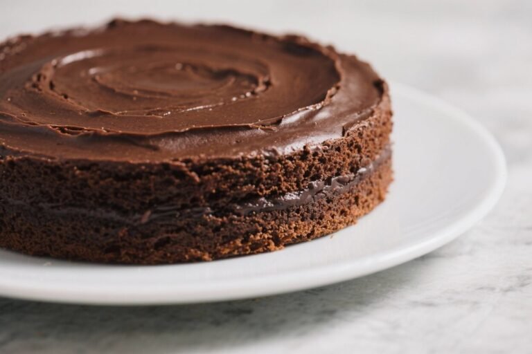 Moist Eggless Chocolate Cake – Rich, Soft, and Simple