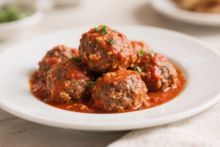 Spicy Ground Beef Meatballs in Marinara – Comforting, Saucy, and Full of Heat