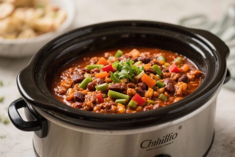Vegetarian Crockpot Chili – Comforting, Hearty, and Easy