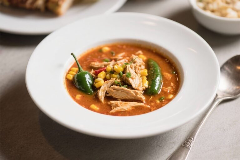 Spicy Chicken Poblano Soup With Corn – Cozy, Flavor-Packed Comfort