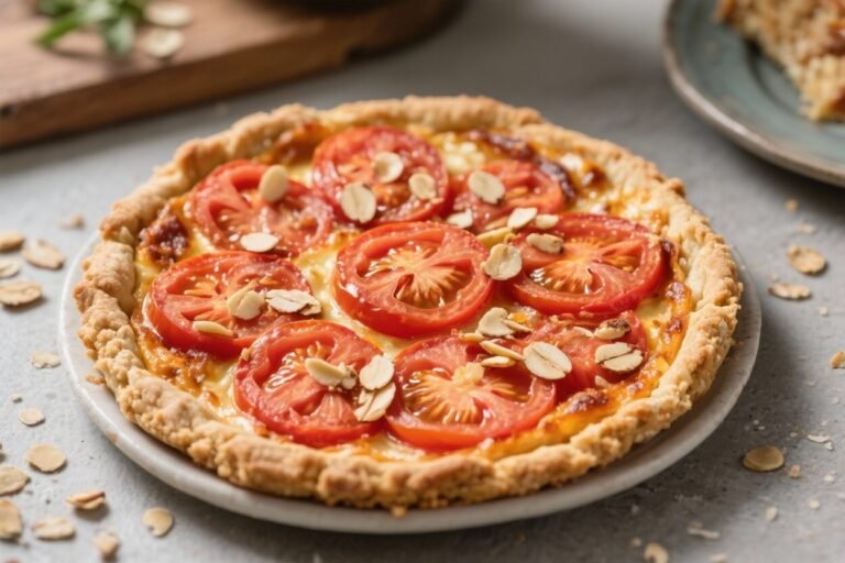 Low-Carb Tomato Pie With Almond Crust – A Fresh, Flavorful Twist on a Classic
