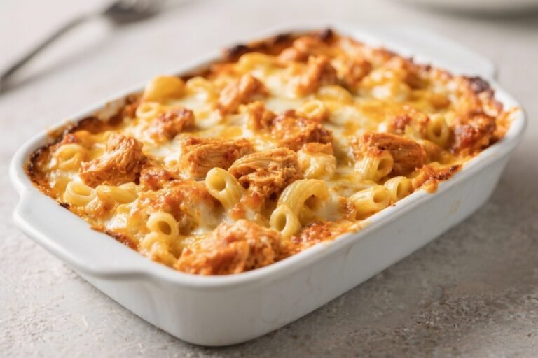 Buffalo Chicken Mac & Cheese Casserole – Comfort Food With a Kick