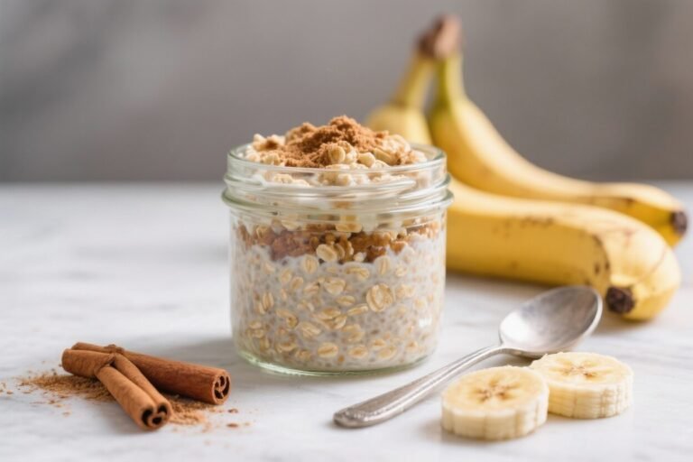 Banana Overnight Oats With Cinnamon – A Cozy, Make-Ahead Breakfast