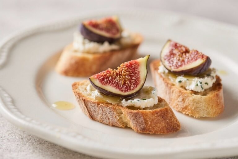 Fig and Goat Cheese Crostini – A Simple, Elegant Appetizer